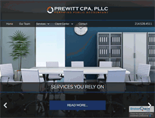 Tablet Screenshot of prewittcpa.com